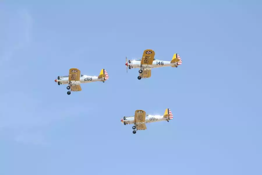 Three Airplanes Flying in Air Show - Wings Over Camarillo
