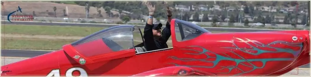 Aerobatic Pilot Waving to Fans - Wings Over Camarillo