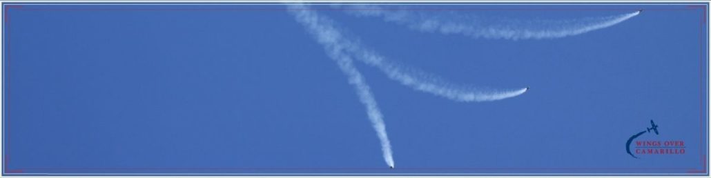 Three Pilots Performing Break Tricks - Wings Over Camarillo Air Show